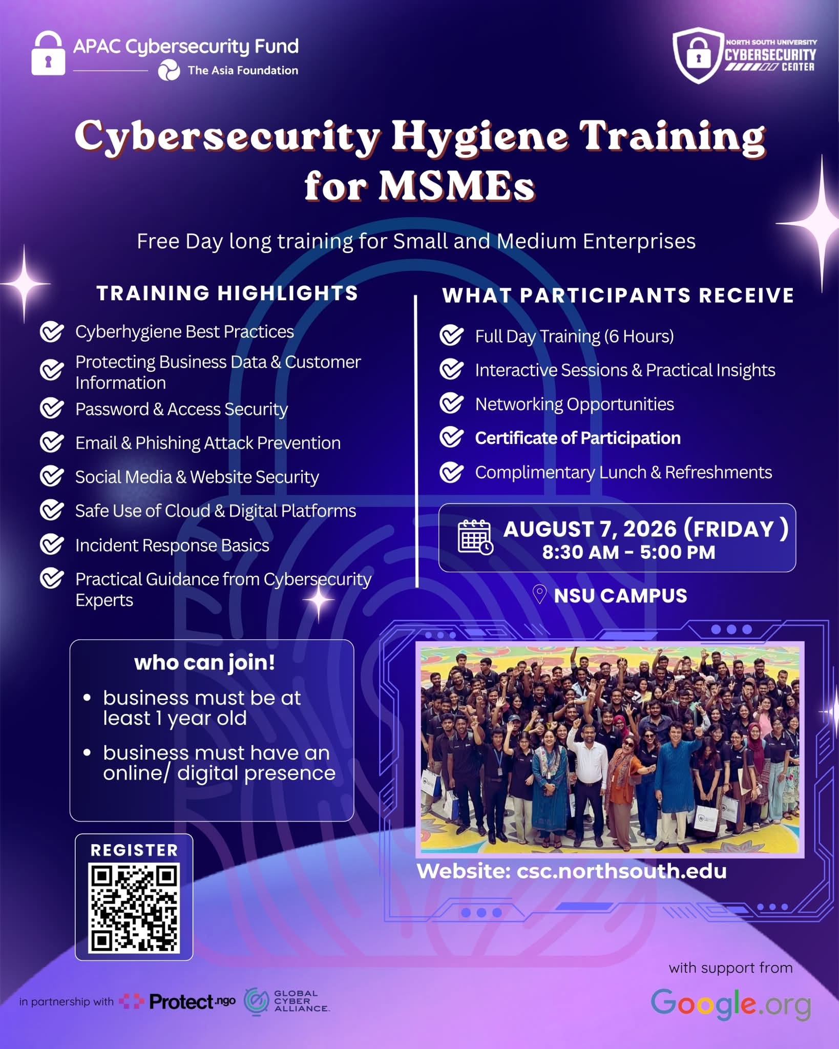 Announcing Cohort 3: Cybersecurity Hygiene Training for MSMEs