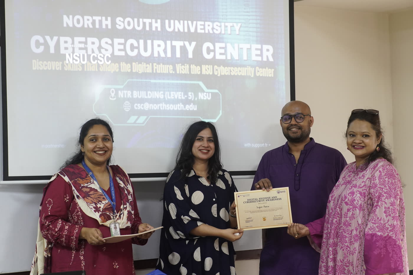 NSU Cybersecurity Center Successfully Completes Cohort 3 of Cybersecurity Hygiene Training for MSMEs