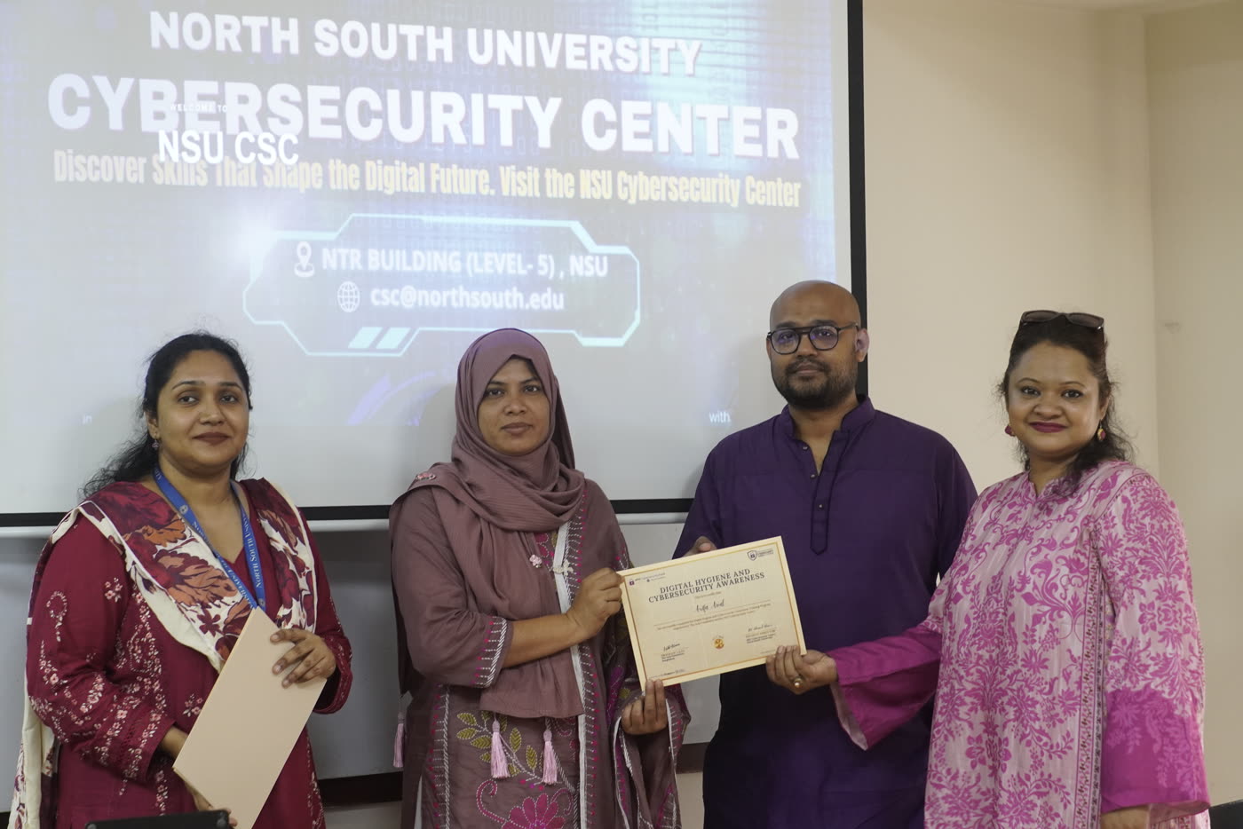 NSU Cybersecurity Center Successfully Completes Cohort 3 of Cybersecurity Hygiene Training for MSMEs